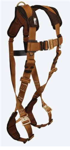 FallTech 7082  ComforTech? Original Steel 1D Standard Non-belted Full Body Harness, Quick Connect Adjustment, Rated 425 lbs