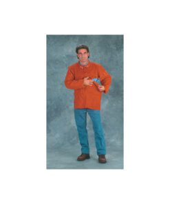 Alternative view of Chicago Protective Apparel - BIB-CL-19 Rust Split Leather Welder's 19" Bib