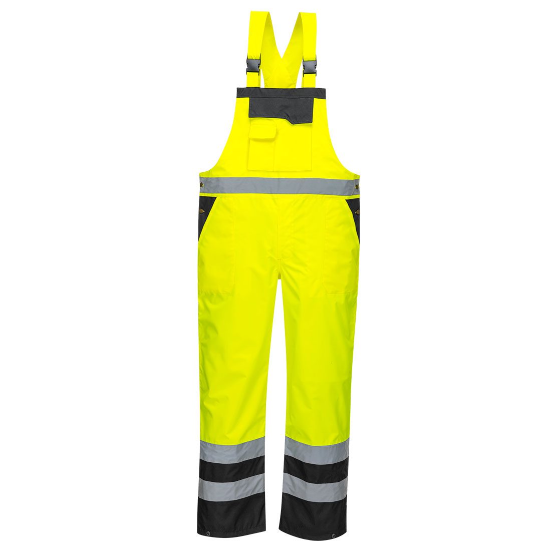 S488 - Hi-Vis Breathable Contrast Rain Bib Overall