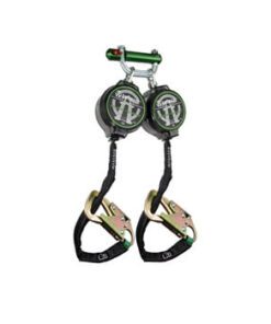 SafeWaze 018-5037 7ft. Web 20" Wear Pad, Dual Leg Tie Back Retractable with 9013 BWB