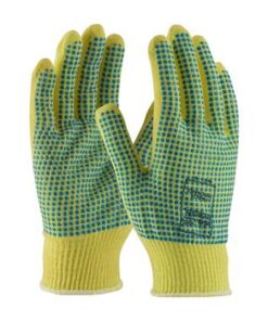 PIP 08-K200PDD Kut-Gard Seamless Knit Kevlar¬Æ Glove with Double-Sided PVC Dot Grip - Light Weight - Box/12 Pairs