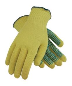PIP 08-K300PD Kut-Gard Seamless Knit Kevlar¬Æ Glove with PVC Dot Grip - Medium Weight - Box/12 Pairs