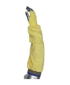 PIP 10-K4726 Kut-Gard Interlock Kevlar/Cotton Sleeves with Thumb Hole, Single Ply, 26" Length - Box/ 12 Sleeves