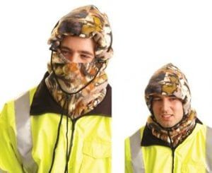 OccuNomix 1070-Camo 3-in-1 Fleece Balaclava, Camouflage