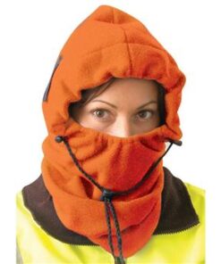 OccuNomix 1070-HVO 3-in-1 Fleece Balaclava, Hi Vis Orange