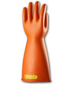 PIP 147-2-14 Novax Rubber Insulating Gloves Electrical Rated Gloves, Orange, 14", Unlined, Smooth Finish, Beaded, Pair