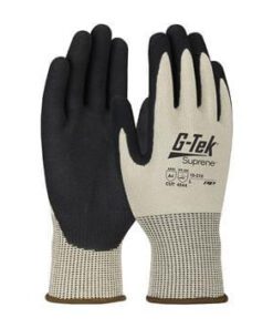 PIP 15-210 G-Tek Suprene Seamless Knit Suprene Blended Glove, Cut Level A4, Nitrile MicroSurface Grip Palms & Fingers Box/12 Pairs