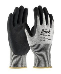 PIP 16-350 G-Tek PolyKor Seamless Knit PolyKor Blended Glove with Nitrile Coated Micro-Surface Grip on Palm & Fingers - Box/12 Pairs