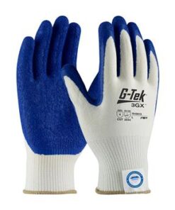 PIP 19-D313 G-Tek 3GX Seamless Knit Dyneema Diamond Glove, Latex Coated Grip, Medium Weight, ANSI Cut Level A4, Box/12 Pairs