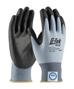 PIP 19-D318 G-Tek 3GX ANSI Cut Level 2 Seamless Knit Dyneema Diamond Blended Glove with Polyurethane Coated Smooth Grip on Palm & Fingers Box/12 Pairs