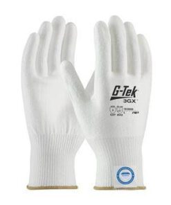 PIP 19-D325 G-Tek 3GX ANSI Cut Level 3 Seamless Knit Dyneema Diamond Blended Glove with Polyurethane Coated Smooth Grip on Palm & Fingers Box/12 Pairs