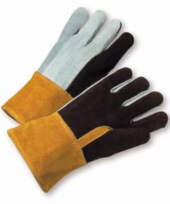 West Chester 2086GLF Premium Heavy Foundry Split Cowhide Leather, Kevlar Sewn Welders Gloves w/ Gauntlet Cuff - Large - Box/12 Pairs