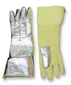 CPA Chicago Protective Apparel 238-AKV-KV Combo 18" Glove, Aluminized Kevlar Blend Back & Kevlar Blend Palm