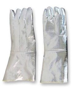 CPA Chicago Protective Apparel 243-AKV 23" High Heat Glove, 19 oz. Fully Aluminized Kevlar Blend, Pair