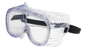 Bouton Optical 248-5090-400B Direct Vent Goggle with Clear Blue Body, Clear Lens and Anti-Scratch / Anti-Fog Coating, Case, 144 Prs