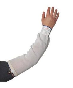 PIP 25-612 Kut-Gard Single-Ply PolyKor Blended Antimicrobial Sleeve with Velcro Top and Clip - 12" - Box/12 Sleeves