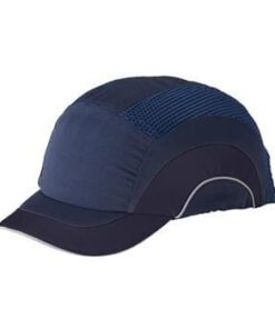 JSP HardCap A1+ Bump Cap, Sleek Designs & Look, Low-Profile Baseball Style, Short 2" Brim, Navy/Navy, #282-ABS150-21