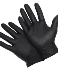 West Chester 2920 PosiShield 5 Mil Industrial Grade Powder Free Black Nitrile Disposable Gloves Textured Grip 10 box/case