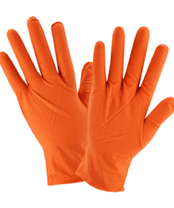 West Chester 2940 PosiShield 7 Mil Powder Free Orange Nitrile Disposable Gloves Textured Grip 10 box/case