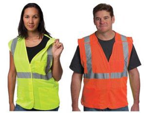 PIP 302-5PMV Breakaway Mesh Safety Vest Class 2 Type R 3 Pocket Hi Vis Lime or Orange