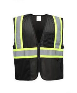 GSS Safety 3135 Enchanced Visibility Multi-Color Vest - Black
