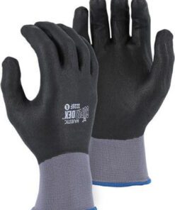 Majestic 3228F SuperDex Full Dip Micro Foam Nitrile Palm Gloves, 15 Gauge Nylon Shell, Box/12 Pairs