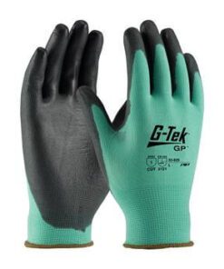 PIP 33-825 G-Tek GP Medium Weight Seamless Knit Nylon Glove with Polyurethane Coated Smooth Grip on Palm & Fingers - Box/12 Pairs
