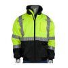 PIP 333-1740-LY Hi Vis Yellow Bomber Jacket with Black Bottom