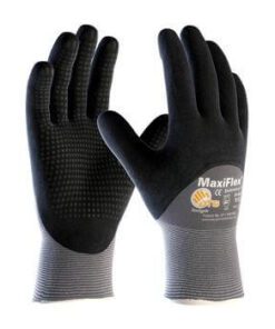 PIP 34-845 MaxiFlex Endurance Seamless Knit Nylon Glove with Nitrile Coated MicroFoam Grip on Palm Fingers & Knuckles - Micro Dot Palm