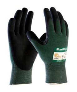 PIP 34-8743 MaxiFlex Cut Seamless Knit Engineered Yarn Glove with Premium Nitrile Coated MicroFoam Grip on Palm & Fingers - Box/12 Pairs
