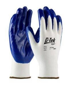 PIP 34-C229 G-Tek GP Seamless Knit Nylon Glove with Nitrile Coated Smooth Grip on Palm & Fingers - Box/12 Pairs
