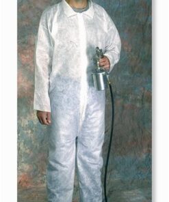 West Chester 3500 Economy Standard Weight Polypropylene Disposable Coveralls, Open Wrist & Ankle, Collar - Case/25
