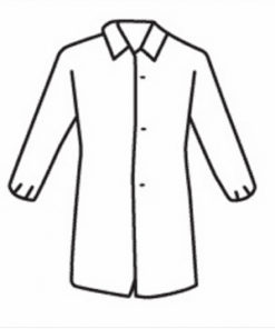 West Chester 3512 SBP White Lab Coat, Elastic Wrist, No Pocket - Standard Weight, Disposable -  Case/30