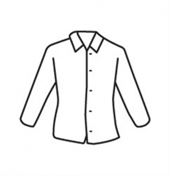 West Chester 3515 SBP White Shirt Snap Front - Standard Weight, Disposable - Case/50