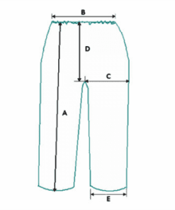 West Chester 3516 SBP White Disposable Pants, Elastic Waist, Wide Leg, Standard Weight - Case/50