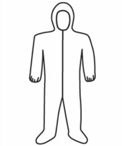 West Chester 3609 Posi Wear BA - Microporous Disposable Coveralls, zipper front w/Elastic Wrist/Ankle & attached Hood/Boot - Case/25