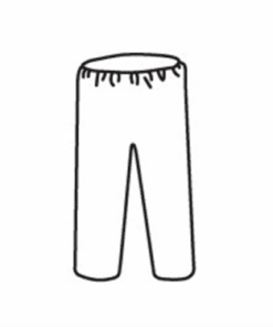 West Chester 3616 PosiWear BA- Breathable Advantage Microporous White Disposable Pants, Elastic Waist, Wide Legs - Case/50