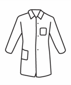 West Chester 3620 Posi Wear BA - Microporous Lab Coat, Snap Closure 2 Pocket, Disposable - Case/30