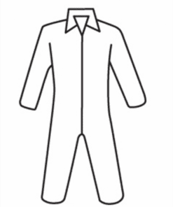 West Chester 3650 Microporous Disposable Coveralls, zipper front and collar - White, Case/25