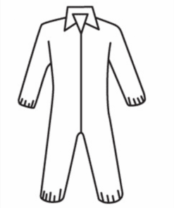 West Chester 3652 Microporous Disposable Coveralls, zipper front w/Elastic Wrist and Ankle - White - Case/25