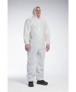 West Chester 3706 POSI-WEAR Ultimate Barrier White Disposable Coveralls (Tyvek Alternative) Elastic Wrists, Ankles & Hood - Case/25