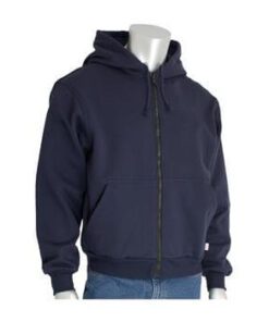 PIP 385-FRZH-NV AR / FR Fleece Navy Full Zip Hoodie Sweatshirt, 20 Cal, 2112, HRC2
