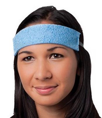 PIP Cellulose Sponge Sweatband, Absorbent, Teal, #396-500, Box/25