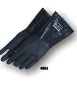 Majestic 4003 Neoprene Gloves, Rib Finish, Interlock Lined, 14 Inch, Black - Large - Box/12 Pairs