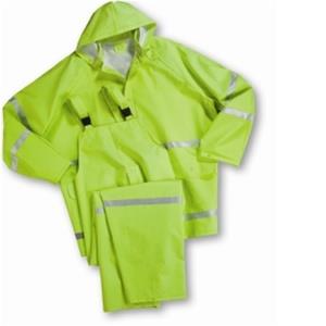 WestChester 4031 Lime 3-Piece .35mm PVC on Polyester Class I Rain Suit