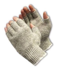 PIP 41-075L  Seamless Knit Ragwool Glove - Half-Finger - Large - Box/12 Pairs