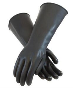 PIP 47-L442 Assurance Unsupported Latex Gloves, Blk., 44 Mil, 17 Inch, Unlined, Smooth - Box/12 Pairs