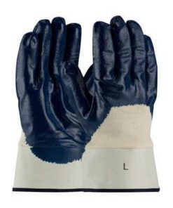 PIP 56-3153 ArmorTuff Nitrile Dipped Glove with Jersey Liner and Smooth Finish on Palm, Fingers & Knuckles - Plasticized Safety Cuff - Box/12 Pairs