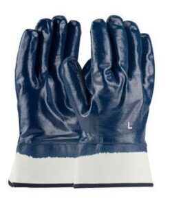 PIP 56-3154 ArmorTuff Nitrile Dipped Glove with Jersey Liner and Smooth Finish on Full Hand - Plasticized Safety Cuff - Box/12 Pairs