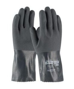 PIP 56-AG586 ActivGrip Nitrile Coated Glove with Cotton Liner and MicroFinish Grip - 12" - Box/12 Pairs